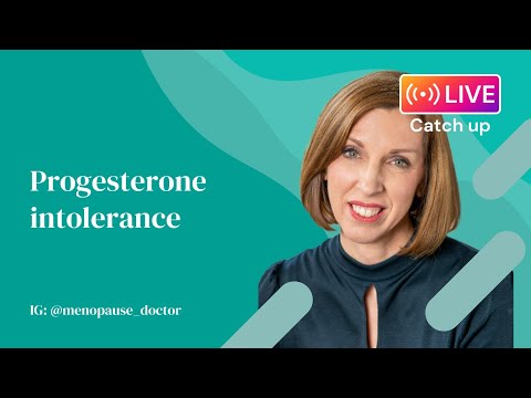 Progesterone intolerance | Dr Louise Newson