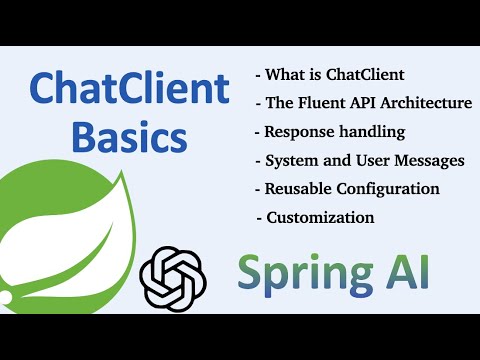 #2 Spring AI ChatClient Basics: Spring Boot + OpenAI ChatGPT integration