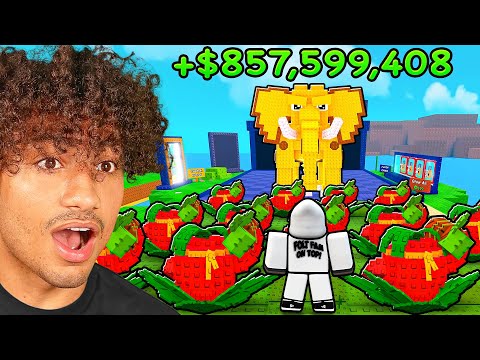 $0 To $1 TRILLION Using Only COMMANDO APPLE SEED In Plants Vs Brainrots..