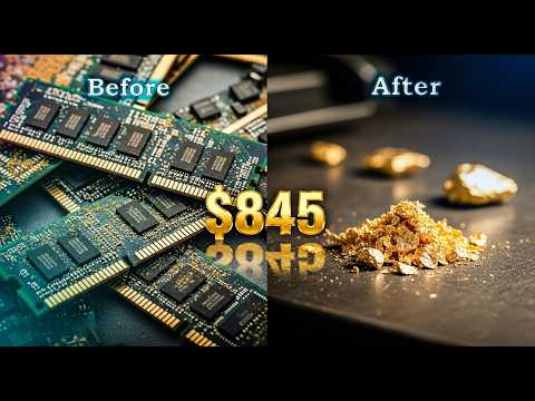 How i turn old Computer Ram into Poure 24k Gold 
