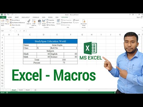MS Excel - Macro | How to use Macros in Microsoft Excel | Macros in MS Excel