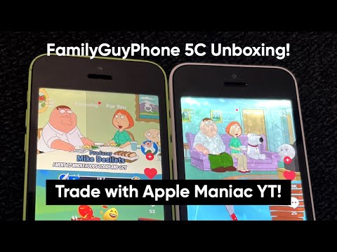 FamilyGuyPhone 5C Unboxing - Trade with Apple Maniac YT!