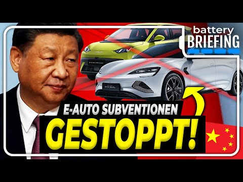 Warum China die E-Auto Förderung beendet und jetzt Europas Batteriefabriken baut