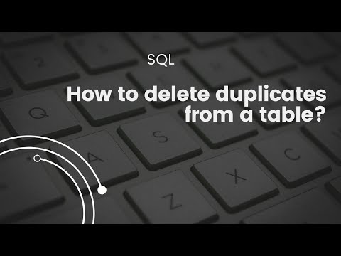 SQL Query Interview Questions - How to delete duplicates from a table? #sqlinterviewquestions
