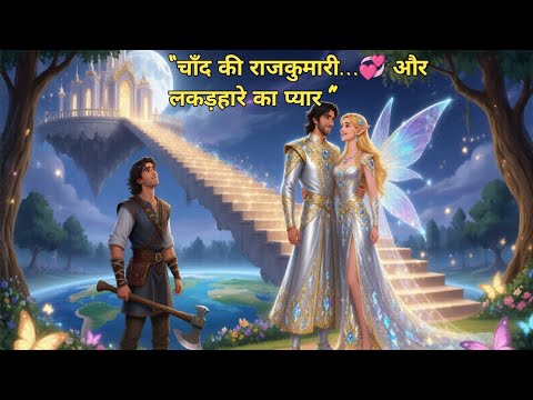 "लकड़हारा और चाँद की राजकुमारी "| Emotional Love Story  | #hindistories  @storylifehubTV-Hindi 