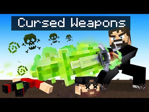 Using CURSED Weapons in Minecraft