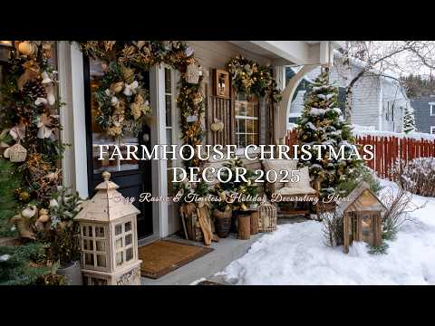 🎄Farmhouse Christmas Decor 2025 Everyone Will Love (Cozy Rustic & Timeless Holiday Decorating Ideas)