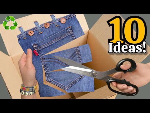 Transforming Cardboard, Old Jean & Fabric Scraps 😱♻️ 10 GENIUS Recycling Ideas That Will Amaze You!