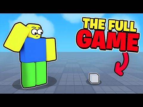 I Made a FULL Roblox Game In ONE STUD