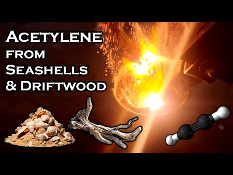 Acetylene Gas from Sea Shells and Driftwood