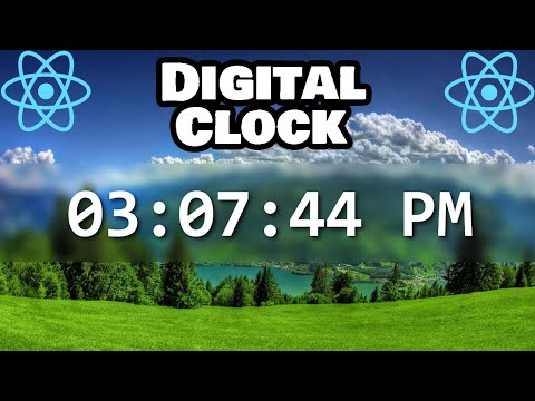 Build this digital clock with React! 🕒