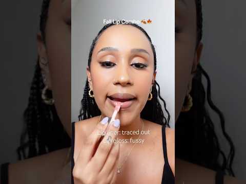 Fall #lipcombo #lipcombotutorial #makeuptutorial #makeup #beginnerfriendlymakeupforblackwomen