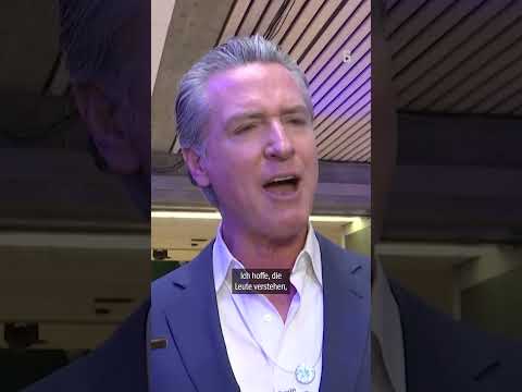 Gavin Newsom keilt gegen EU-Staatschefs | DER SPIEGEL Shorts