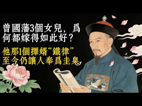 曾國藩3個女兒，為何都嫁得如此好？他那1個擇婿“鐵律”，至今仍讓人奉為圭臬