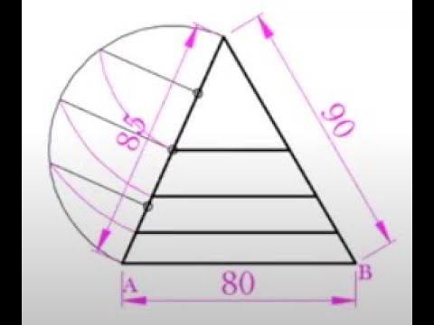 To divide a Triangle into a number of equal areas.