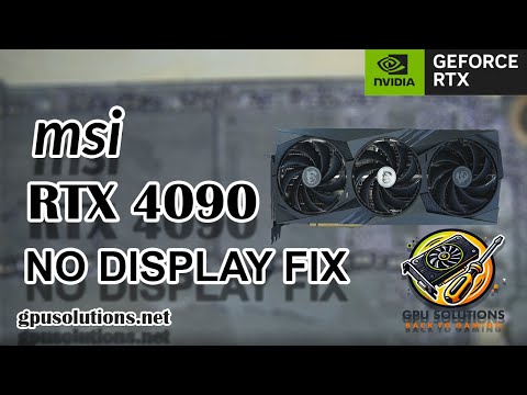 How I Brought This MSI RTX 4090 Back To Life - Dead No Display, GDDR6X Memory Fix