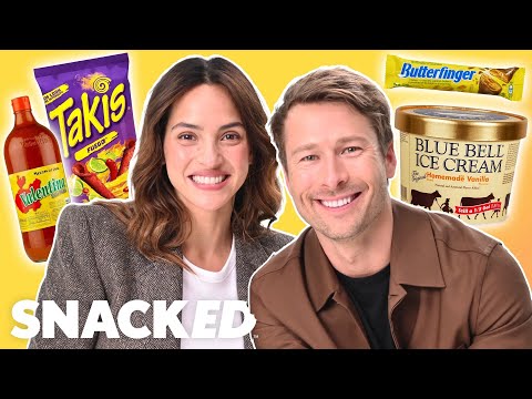 Glen Powell and Adria Arjona Swap Favorite Snacks | Snacked