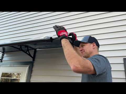 How to Assemble and Install the 120" - 3 piece Polycarbonate Awning - Step by Step & tips!!