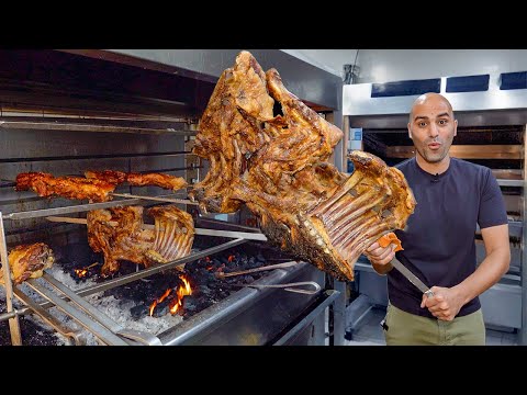 Greek Street Food in HERAKLION 🇬🇷 Lamb Antikristo + Europe's Best Organic Restaurant - Cretan Food