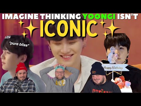 imagine thinking yoongi isn't ✨iconic ✨ REACTION
