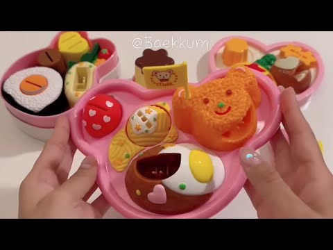[💸toy asmr💸] Feeding doll🍓Cute Pink Food Toy 인형 밥 먹이기! 귀여운 음식 장난감