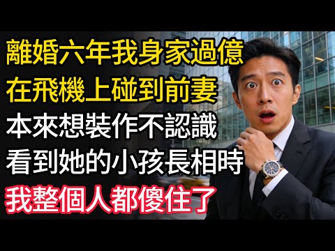 離婚六年我身家過億，在飛機上碰到前妻。本來想裝作不認識，看到她牽的小孩長相時，我整個人都傻住了。