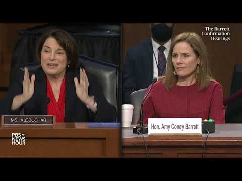 WATCH: Sen. Amy Klobuchar questions Supreme Court nominee Amy Coney Barrett