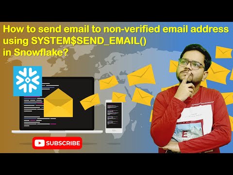 💡 Send email from Snowflake using SYSTEM$SEND_EMAIL() to recipient with unverified email  address 🤓