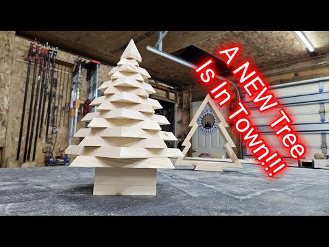 How To Make A Wood Christmas Tree || Geometric Christmas tree