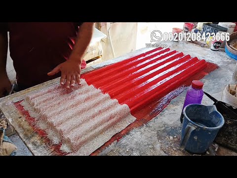 طريقة عمل قوالب الفايبر جلاس  ..  How to make fiberglass molds
