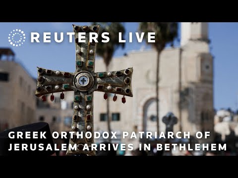 LIVE: Greek Orthodox Patriarch of Jerusalem arrives in Bethlehem for Eastern Christmas