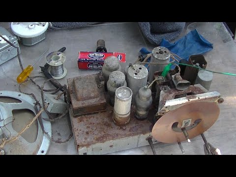 Philco 38 8 Radio Resurrection Rusty Crusty Corroded Super Set