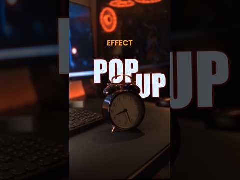 "The Pop Up Effect" #sonyalpha #desksetup #aftereffects #tutorial #cinematic #colourgrade