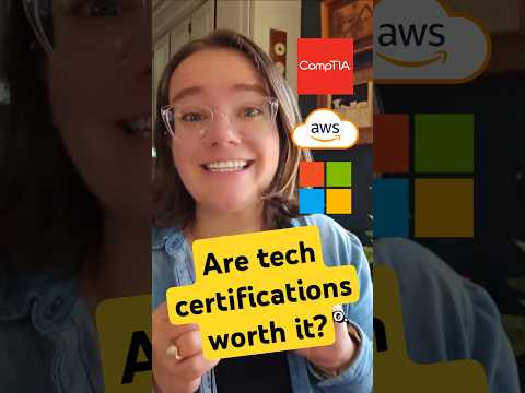 Are tech certifications worth it? #CompTIA #AWS #MicrosoftAzure