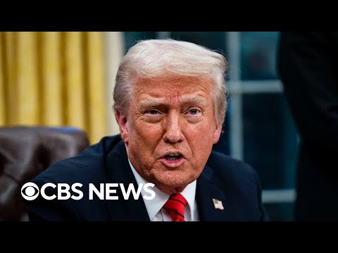 Majority of Americans approve of Trump's job performance so far, CBS News poll finds