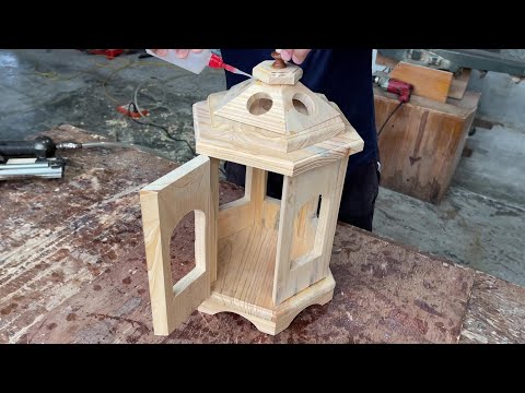 DIY Wood Lantern - How To Turn Scrap Wood Into Gorgeous DIY Wooden Lanterns