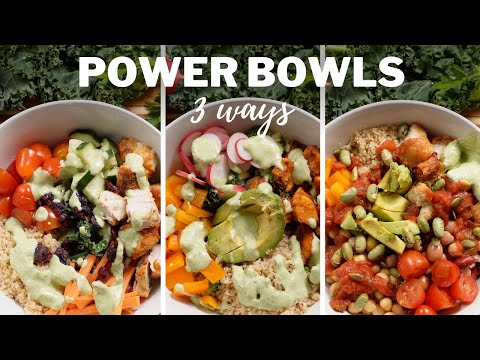 Healthy & Balanced POWER BOWLS » 3 Quinoa Bowls for Easy Meal Prep