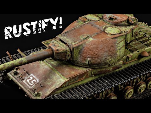 Painting A Heavily Rusted-Out Tank With An Airbrush! (Conqueror Mk. 2, Dragon 1/35)