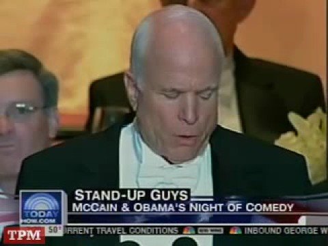 Obama and McCain Trade Jokes at Charity Dinner