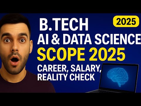 B.Tech AI & Data Science Scope 2025 | Career, Salary, Reality Check