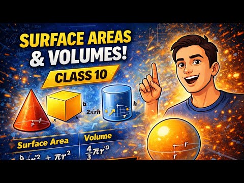 Surface Areas and Volumes | ONE SHOT | Chapter 12 | Class 10th