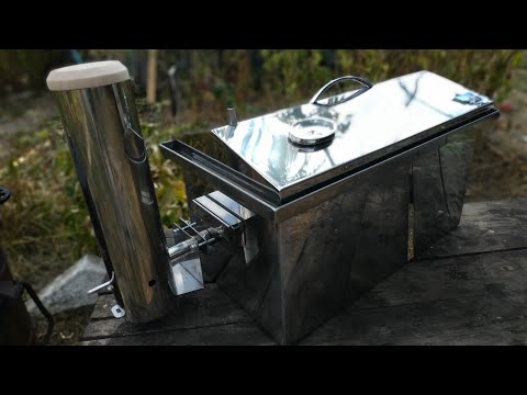 Обзор универсальной коптильни для горячего и холодного копчения Smoke House