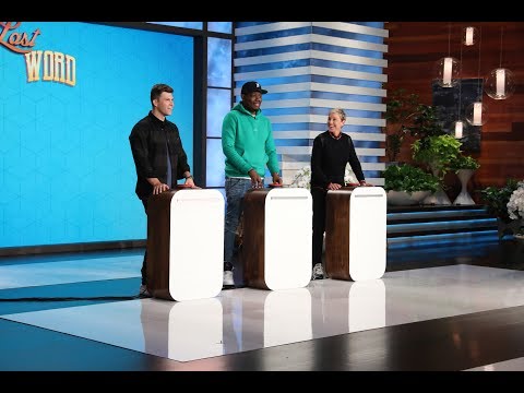 Colin Jost, Michael Che and Ellen Play ‘Last Word’