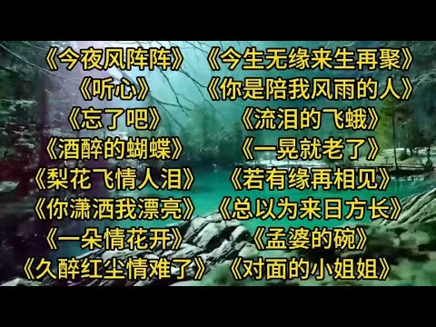 好听情歌今夜风阵阵忘了巴梨花飞情入泪你是陪我风雨の人