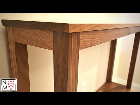 DIY Hallway Table with Mortise and Tenon Joinery
