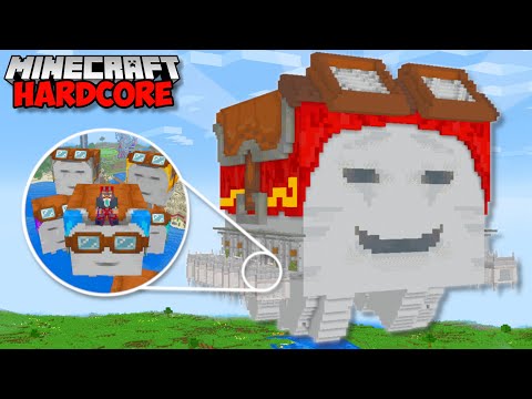 I Built A HAPPY GHAST BASE In Minecraft Hardcore (#112)