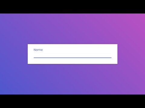 Awesome Input Animation using HTML & CSS | CodingNepal