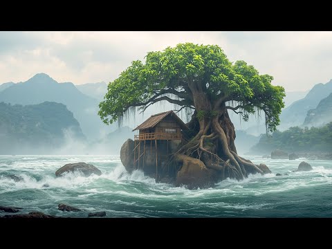 90 Days Challenge: Building a Shelter and Surviving Alone on a Deserted Island Using Primitive Tools