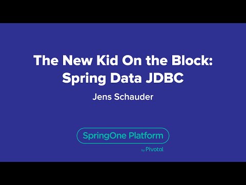 The New Kid on the Block: Spring Data JDBC
