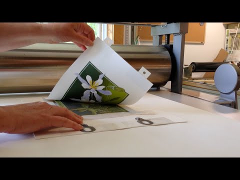 Reduction Linocut Process: Columbine